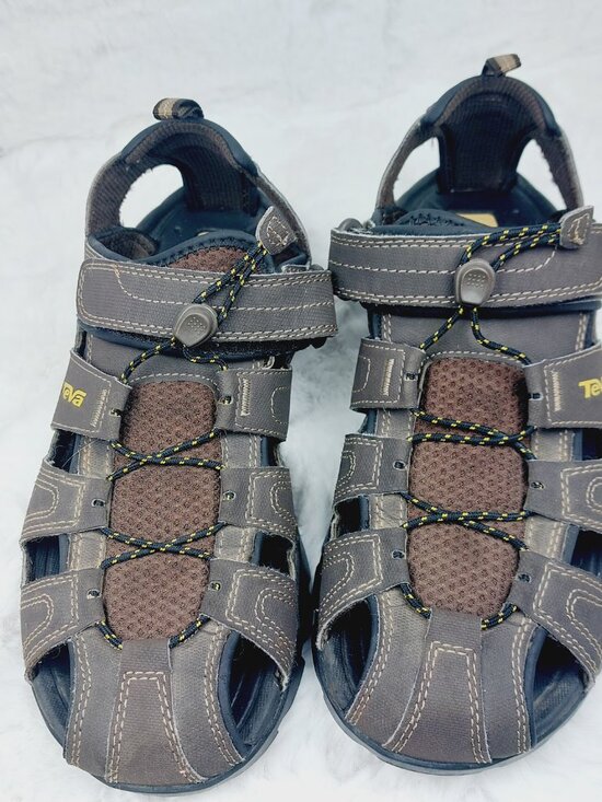 Teva Men\'s Brown Forebay Close Toe Breathe Shoc Pad Fisherman Sandal Size 10 main image 11